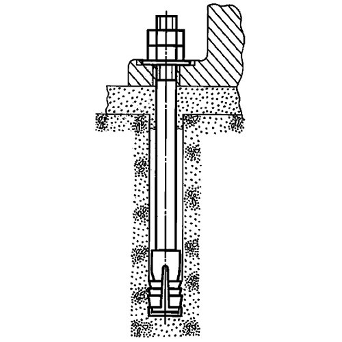 Болт анкерный 6.1 М16х710 с коническим концом ГОСТ 24379.1-2012